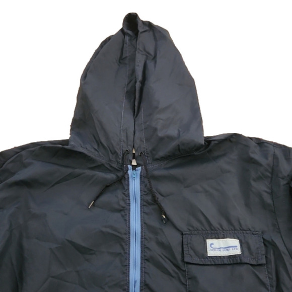 OCEAN Surf Ltd Navy Blue Windbreaker Jacket - Picture 3 of 9